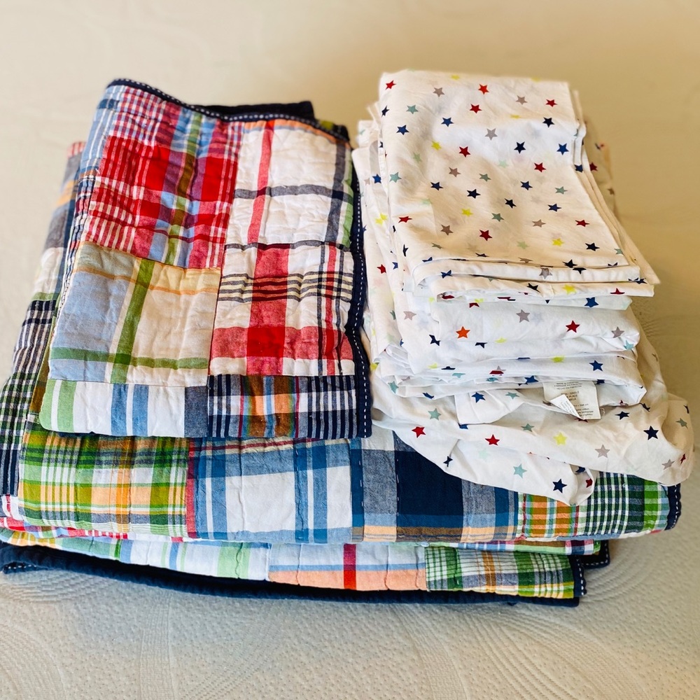 (2) Potterybarn kids twin bedding sets.